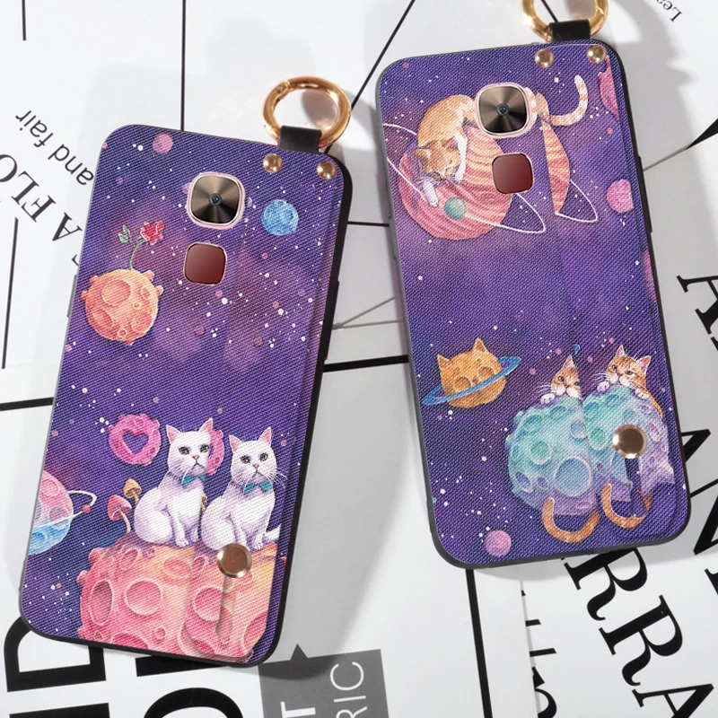 

Cartoon Starry Sky Stand Cases For LeEco Le 2 X527 Wrist Strap Ring Cover Capa For LeEco Le 2 Pro X620 Holder Case