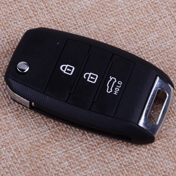 

CITALL New 3 Buttons Remote Key Shell Case Fob Cover with Uncut Blank Blade Fit for Kia K3 Forte Sorento Cerato Rio Optima 2014
