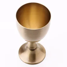 Luxurious Metal Wine Cup Goblet Pure Copper Handmade Water Vintage Mediterranean Sea Style Wineglass 100 ML Brand Mugs BS
