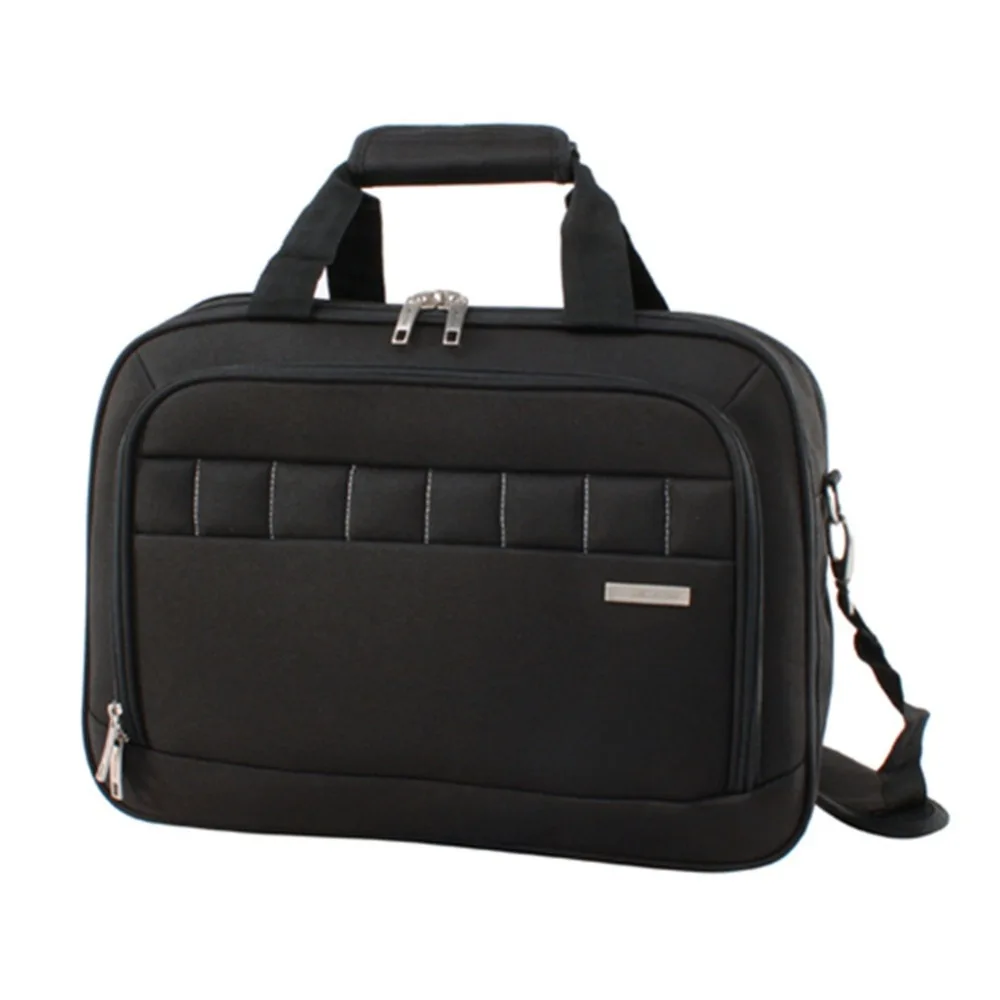 

NEWCOM 14 inch Waterproof Crossbody Shoulder Bag For Men Laptop Computer Bag Light Durable Portable Black Soft Handle