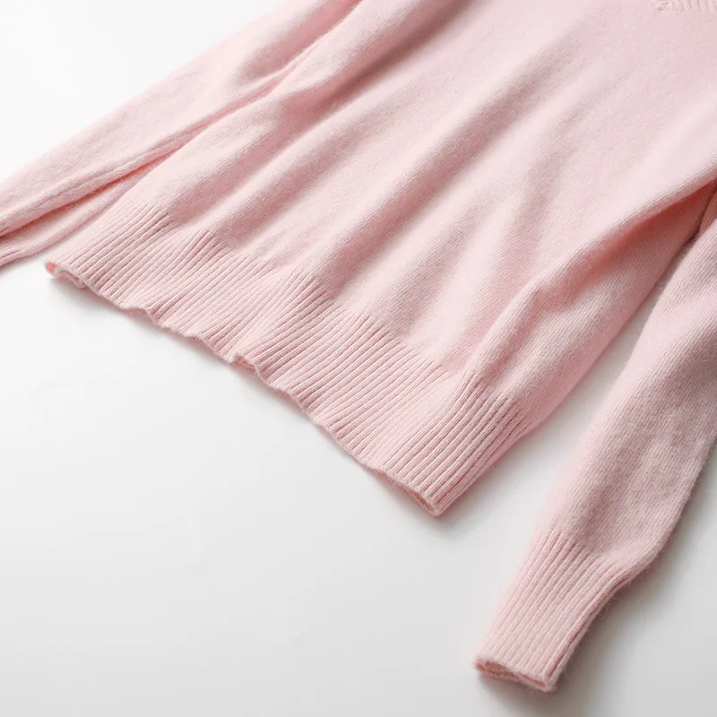 Spring Winter O-neck Cashmere Wool Sweater JECH Autumn Women Solid Big Long Sleeve Pullovers Jumper Knitted Sweaters Plus Size