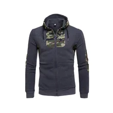 Лидер продаж, мужские куртки с капюшоном на осень и зиму, теплое пальто на молнии, Спортивное снаряжение для бега