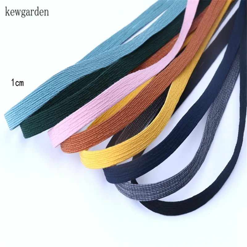 Kewgarden 10mm 3/8" Cotton Linen Wrinkles Layering Cloth Ribbons DIY