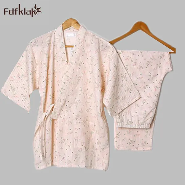 

Small fresh women spring summer pajamas cotton short-sleeved pijamas mujer print loose casual home wear pyjama femme Q969