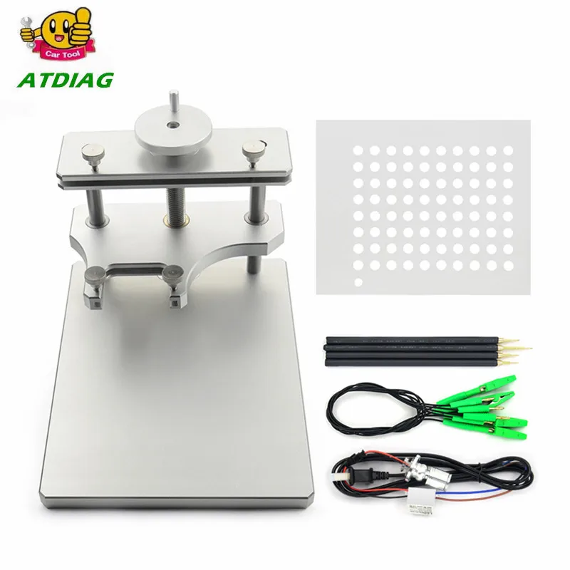 

Aluminum LED BDM Frame New ECU Programming Tool With 4pcs Probe Holder Stainless Steel ECU Modifier Works KTAG KESS