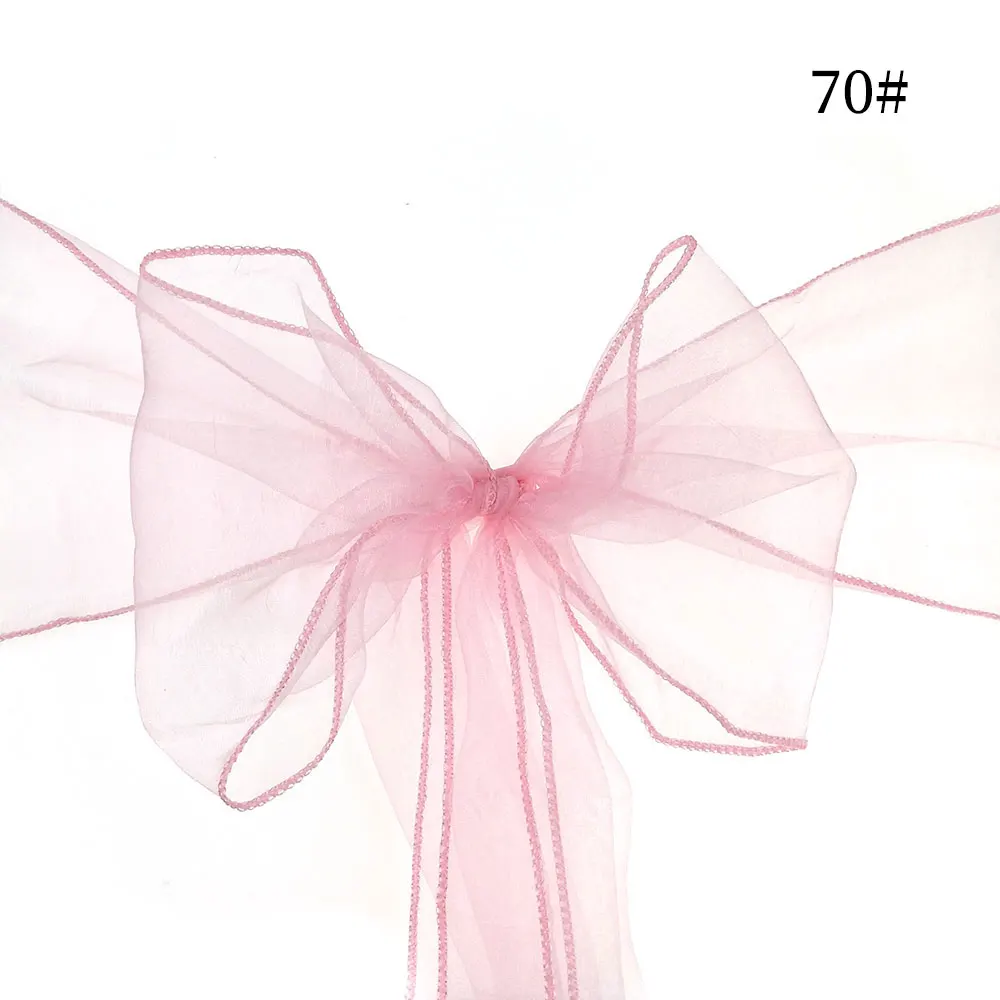 Chair Sash Bow 70 Лидер продаж, пояс для стула из органзы, чехол для стула с бантом, тюлевые пояса для свадеб, мероприятий и вечерние, банкетов, рождественских украшений, мятно-зеленого цвета - Цвет: Chair Sash Bow 70