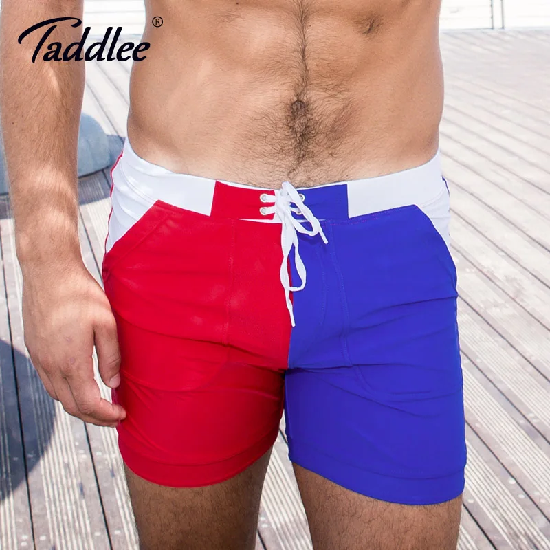 

Taddlee Brand Sexy Swimwear Swimsuits Men Quick Dry Plus Big Size XXL Basic Swimming Beach Long Board Shorts Boxer Trunks Pocket