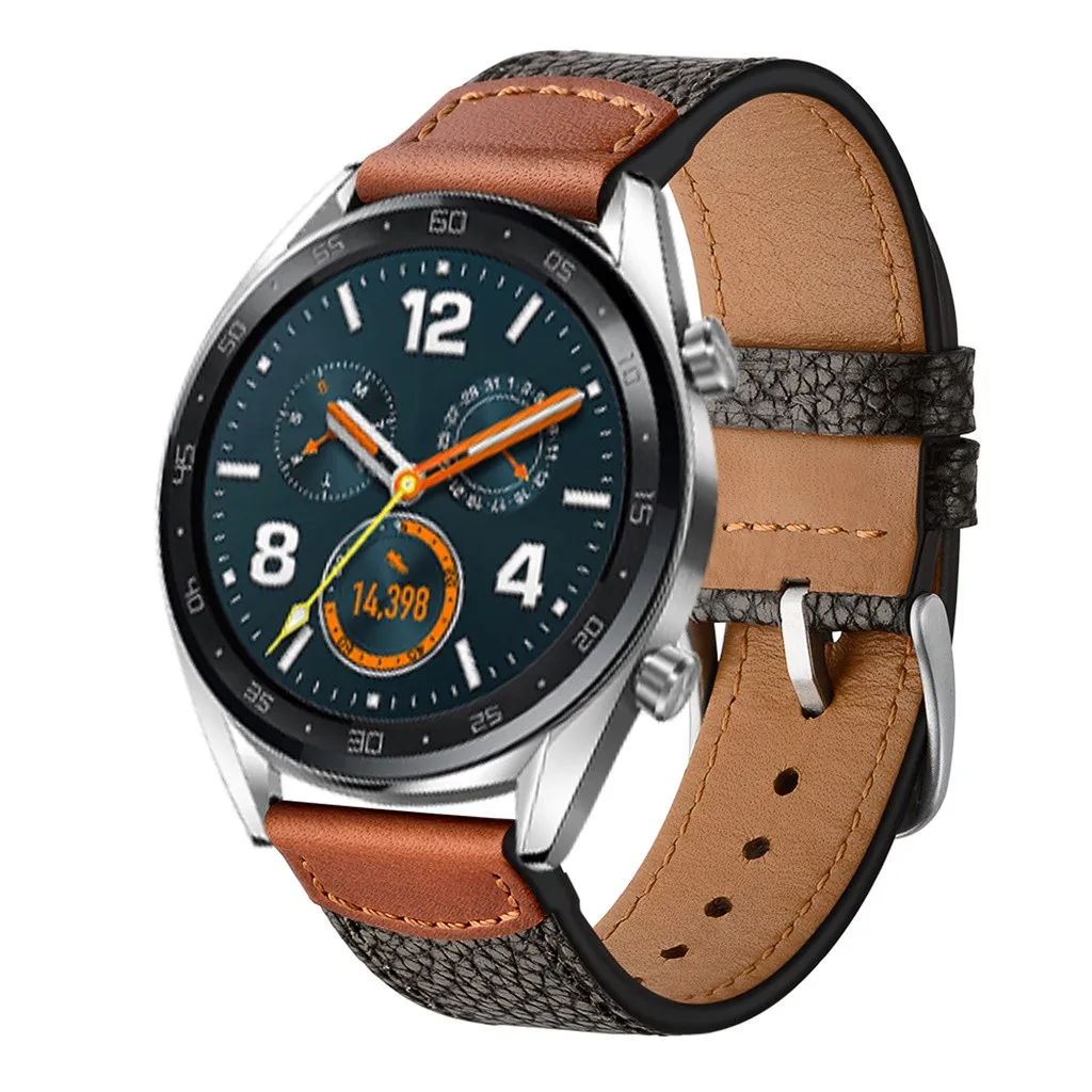 22 мм уникальный ремешок из натуральной кожи для huawei Watch GT/Watch2 Pro/Classic/Honor Magic Quick Release