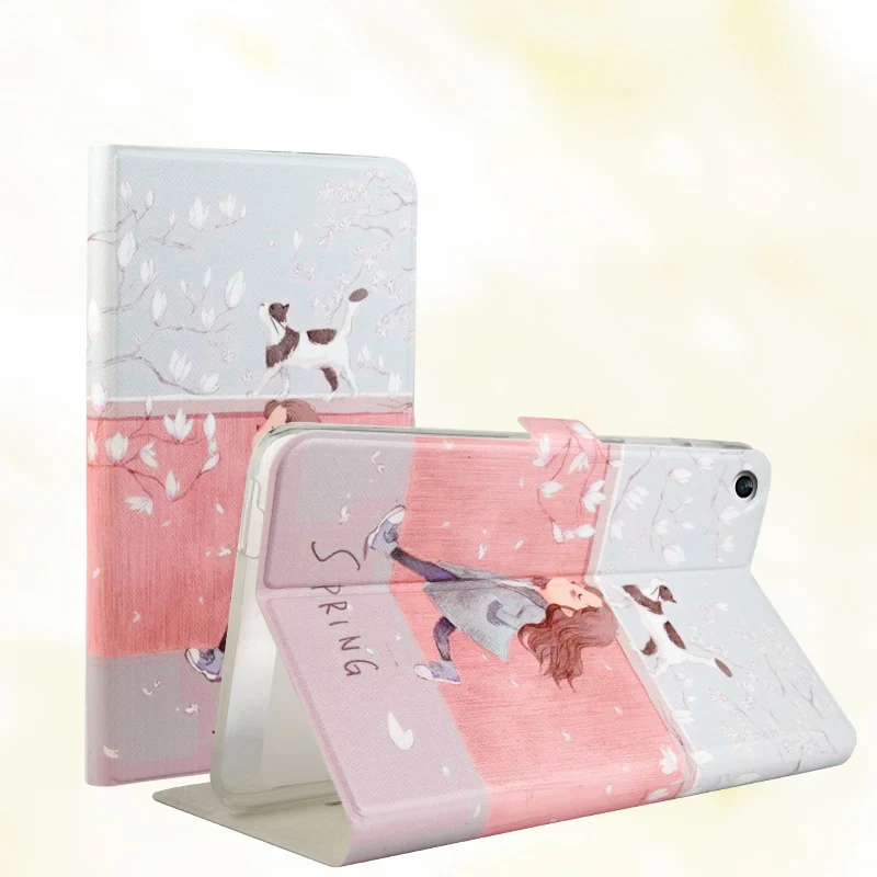 

For Huawei Mediapad T1 7.0 T1-701 T1-701U / 701W T2 7.0 BGO-DL09 BGO-L03 Tablet painted Pu leather stand holder Cover Case