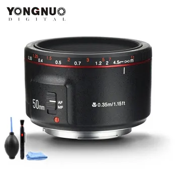 YONGNUO-lente YN50mm F1.8 para Canon, lente de enfoque automático de gran apertura EF de 50mm para 700D 750D 800D 5D Mark II IV