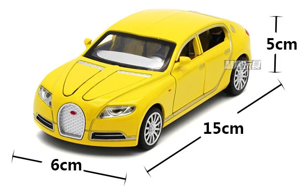 1:32 Bugatti Galibier Veyron Автомобильные модели из сплава литые под давлением Brinquedos