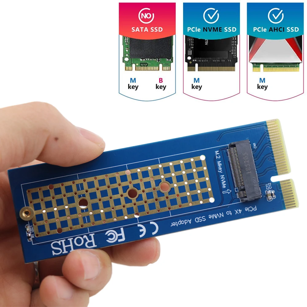 NGFF M.2 M ключ к PCI Express Расширительная карта конвертер PCIe 3 0 4X NVME SSD адаптер для