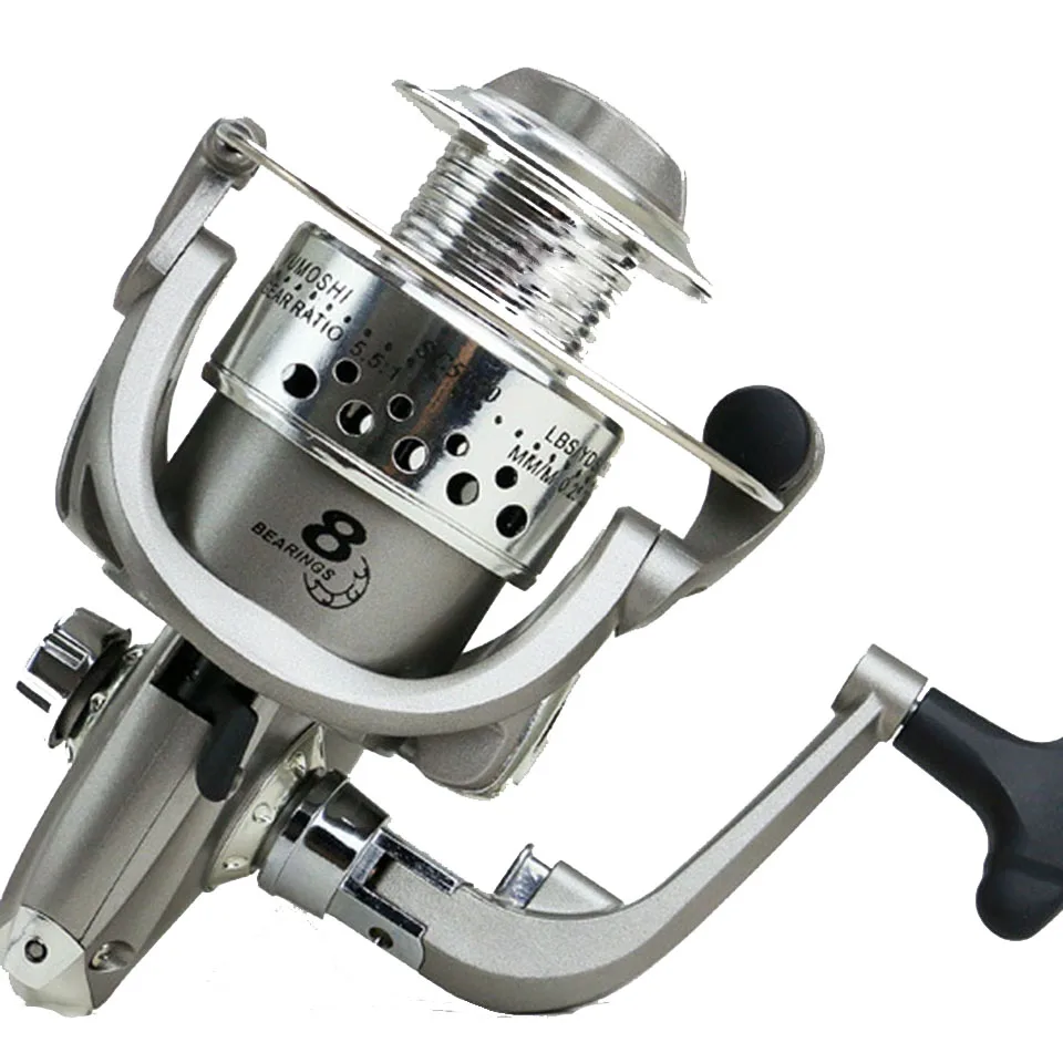 8BB 1000 7000 Series Fishing Reels Plastic Base Spincast Reel In