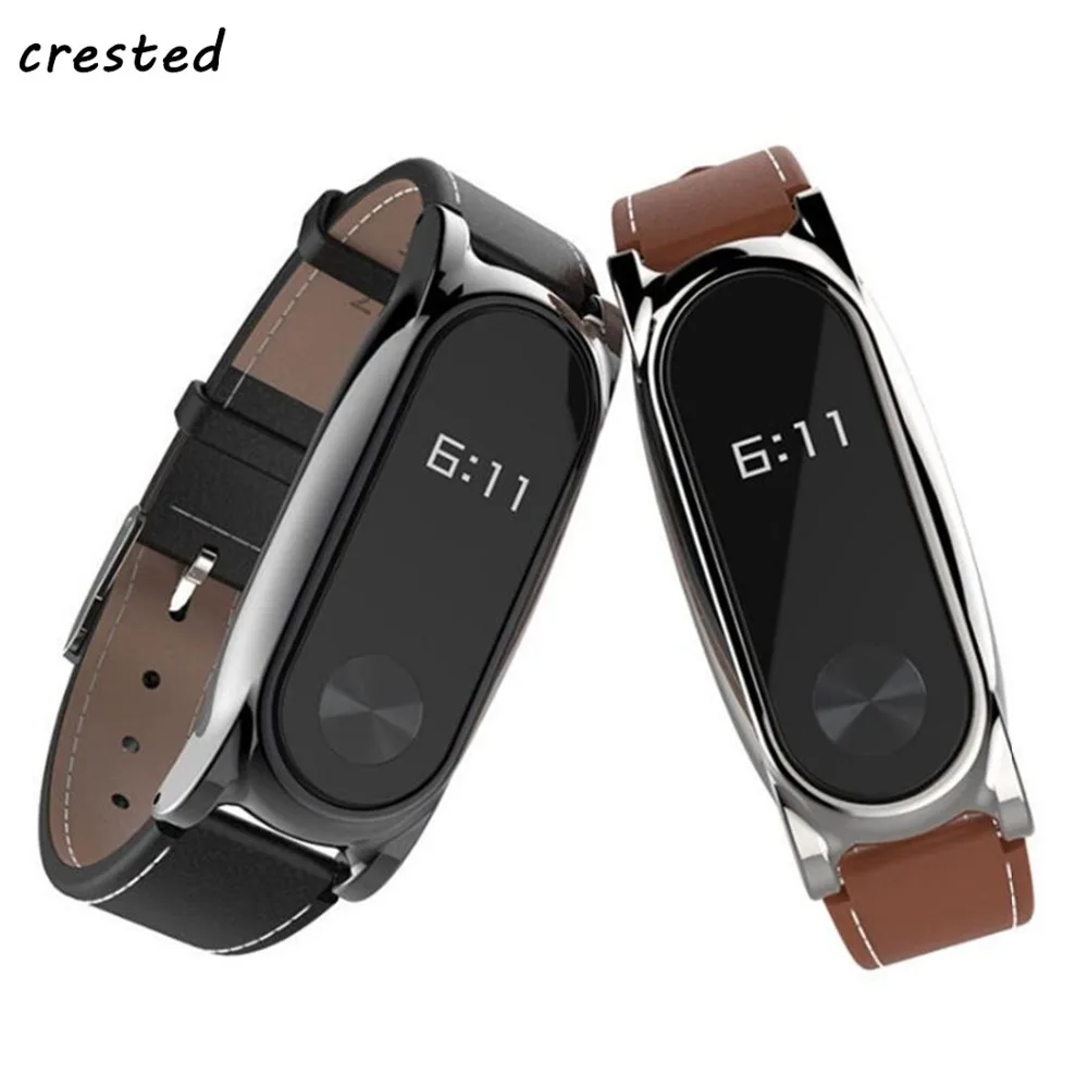Кожаный браслет для Xiaomi Mi Band 2 Безвинтовой ремешок mi аксессуары xiaomi 2|strap bracelet|leather