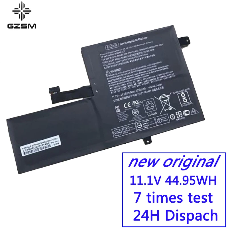 

GZSM laptop battery AS03XL For HP HSTNN-IB7W battery for laptop 918340-1C1 Series battery 11.1V 44.95Wh