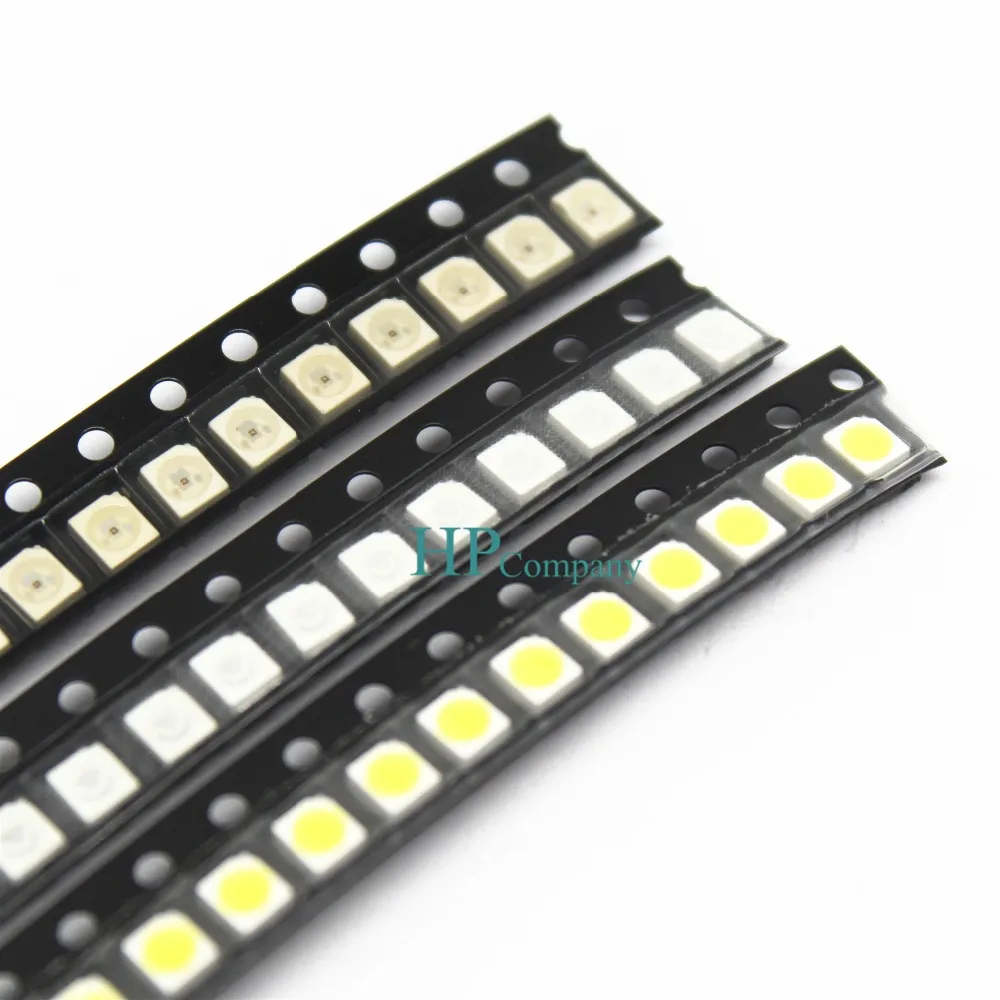 100 шт. супер яркий 3528 1210 SMD LED красный/зеленый/синий/желтый/белый светодиод 3,5*2,8*1,9 мм