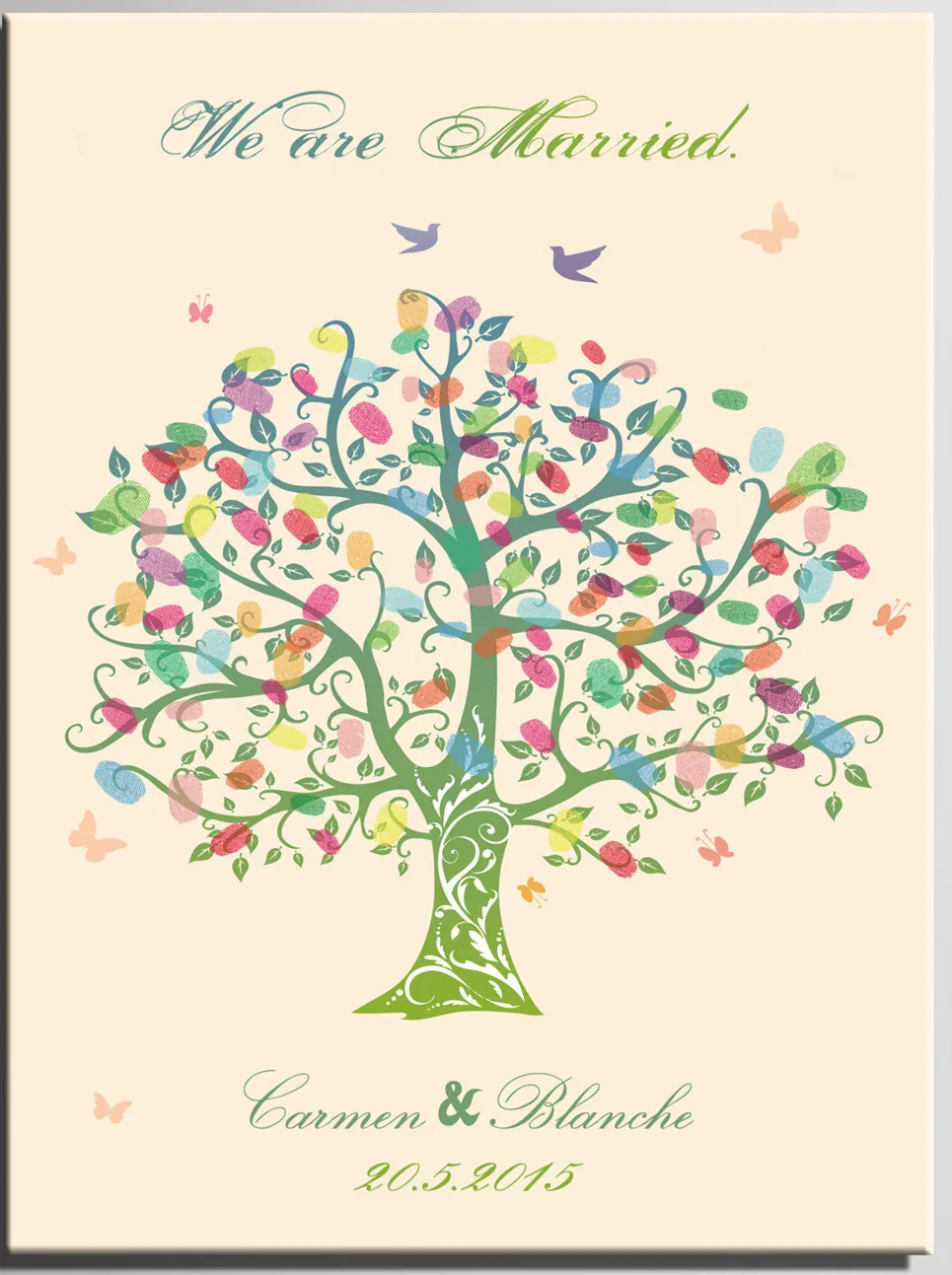 Diy Wedding Signature Book Personalized Fingerprint Tree Diy Wedding Signature Book Personalized Fingerprint Tree Guest New In Party Decorations From Home