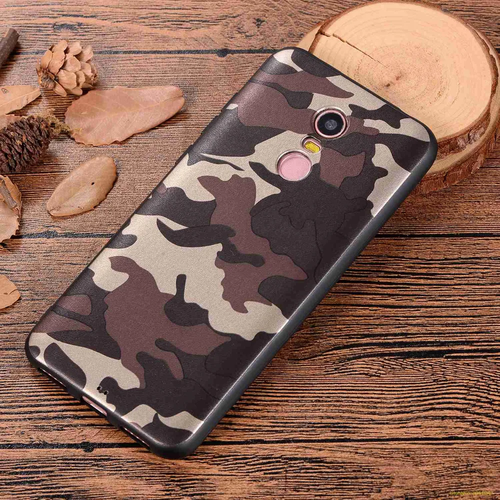 3 kinds ArmyGreen Camouflage pattern Soft Silicone TPU phone case For Redmi 4A 4X 5 Plus 5A cover caso etui |