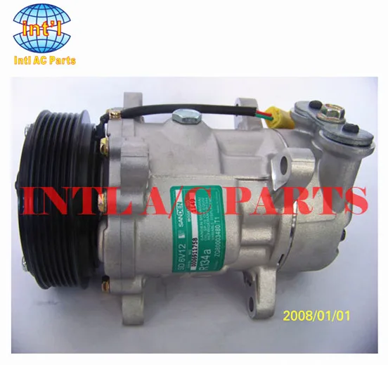 

SD6V12 auto ac compressor for peugeot 206 307 air con for CITROEN C3 1.1 9646273880 1438F
