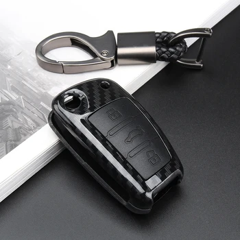 

Auto Keychain Car Remote Flip Key Chain Cover Fob for Audi Q3 A1 S3 Q7 A5