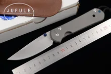 JUFULE Large Sebenza 21 folding S35vn TC4 Titanium handle cleaver Utility fruit paring camp survive hunt EDC tool kitchen knife