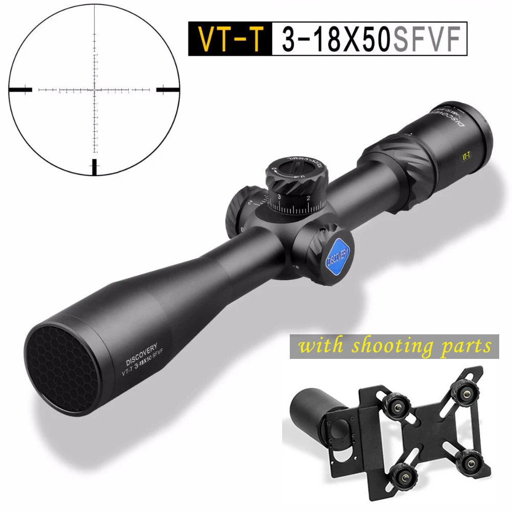 DISCOVERY Riflescope VT-T 3-18X50SFVF тактический прицел оптический воздушный охотничий прицел со специальным креплением для телефона Зрительная труба