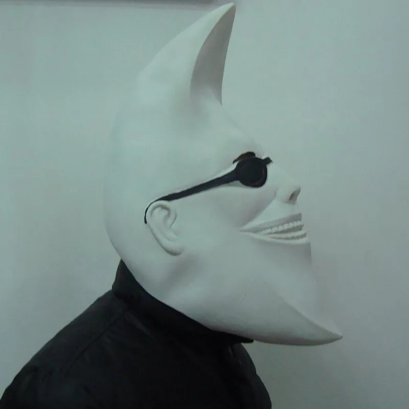 Personalized Halloween White Moon People Mask Villain Joke Funny