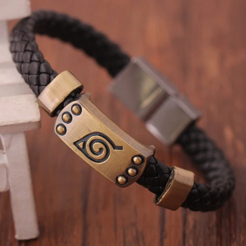 

LM-L007 Hot selling Naruto Konoha mark retro bracelet European and American fashion bracelet accessories