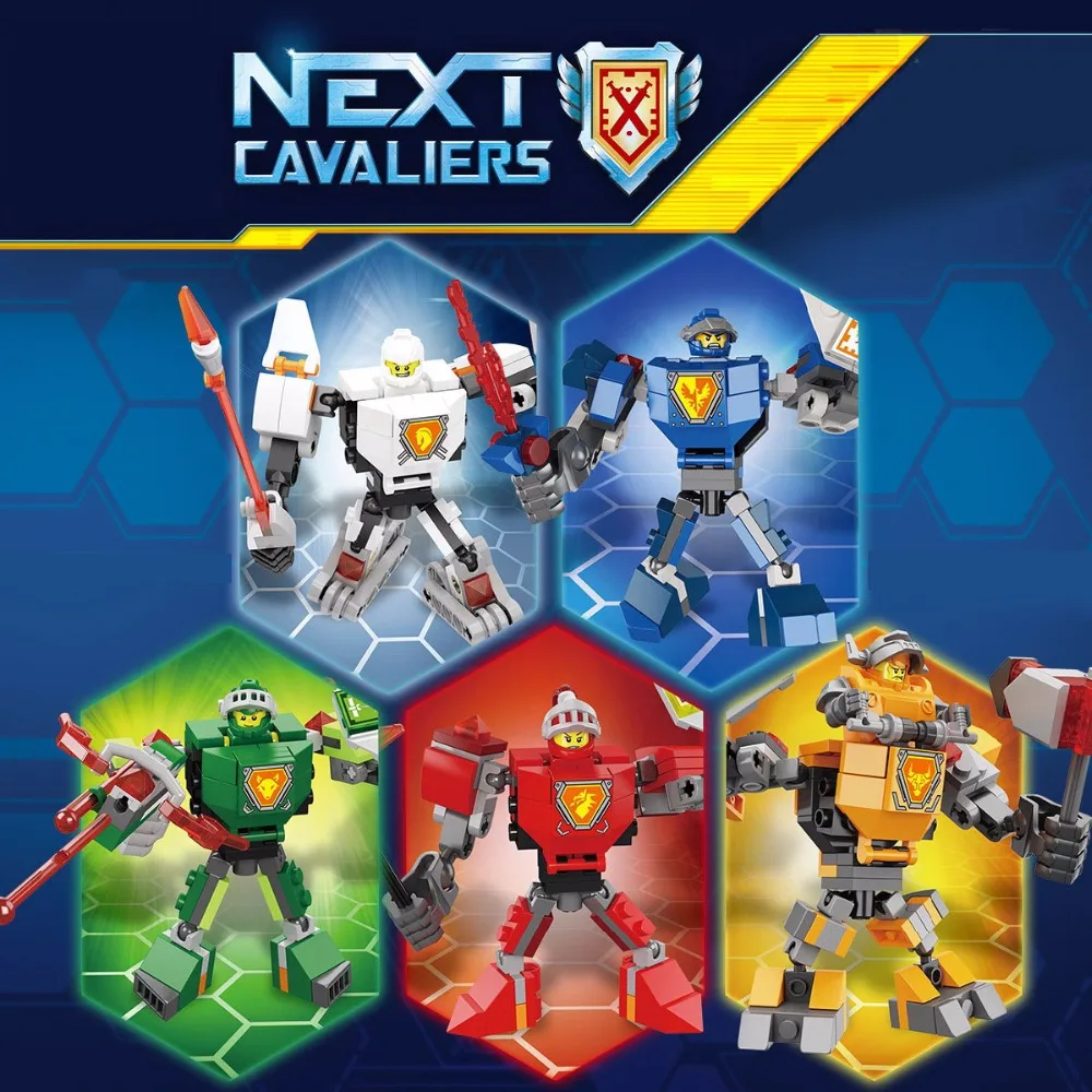 

2 Sets Building Blocks Sets Nexo Knights Nexus Powers Pouvoirs Building Blocks Action Aaron Lance Clay Compatible MOC Bricklinks