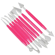 8 шт помадка торт украшения Цветок Sugarcraft Инструменты для моделирования набор-35