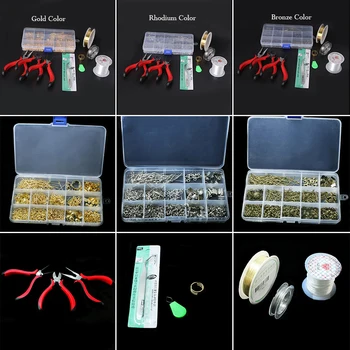 

1 SET JEWELLERY MAKING KIT BEADS/FINDINGS/PLIERS beading kit Jewelry Findings Accessories DIY Fashion Jewelry Tools ZH-BDH010