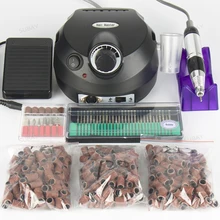 30000 RPM Professional Electric Nail Drill File Manicure Manicure Kit Black Colors Nail Art Tools for Nail Gel Nail Drill