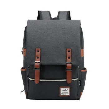 

Personality Retro Men Women Outdoor Canvas Big Travel Backpack Fashion Backpack Air Cushion Belt Oxford Cloth Backpack #R10