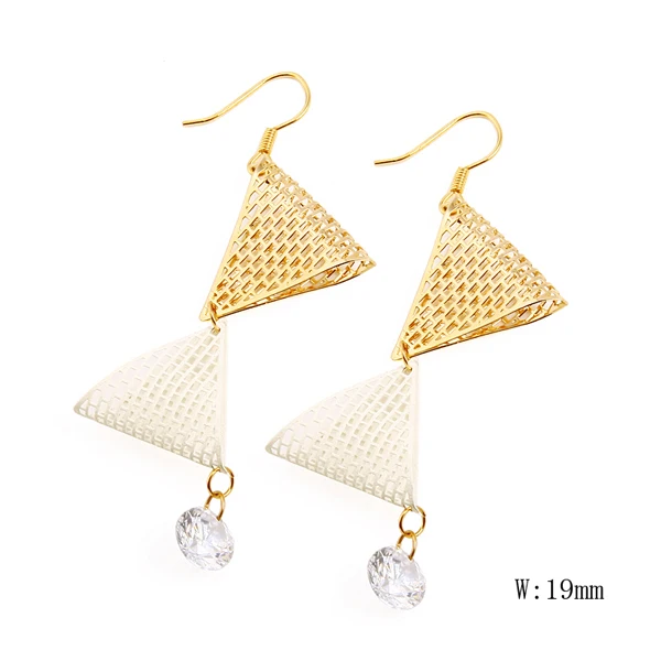 

V-203 New Vintage Earrings for Women Gold Round C Geometric Statement Earring 2019 Metal Earring Hanging Fashion Jewelry