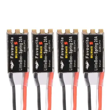 

FVT LittleBee Little Bee BLHeli_S ESC DSHOT SPRING 20A ESC BLHeli S Speed Controller 2-4S for FPV Raing Drone Quadcopter250