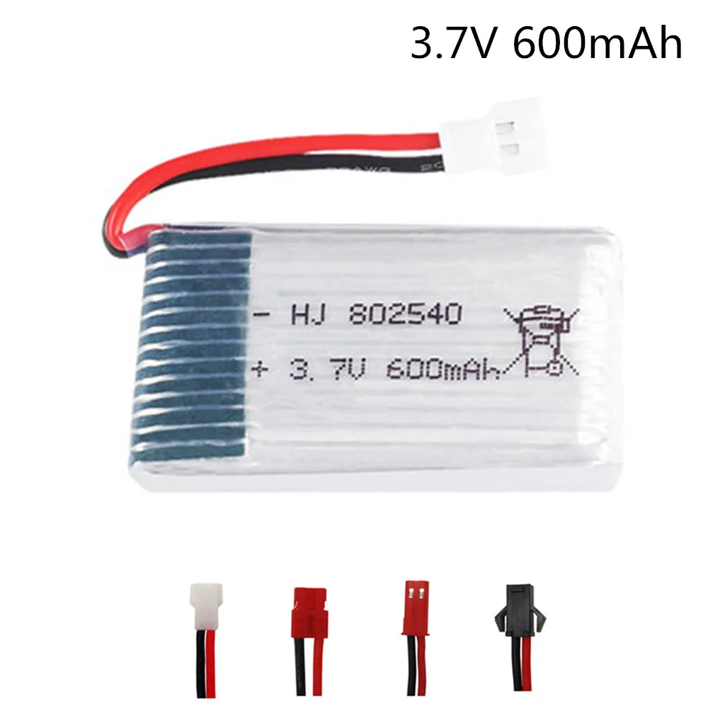 

Lipo Battery 802540 3.7V 600mAh 25c for Syma X5 x5c X5HC X5HW X5SW CX-30 M68 509 509G 509W 510 RC Quadcopter Drone Spare Part