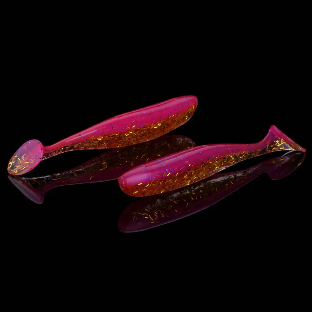 WALK FISH 6 шт./лот 7 см/9 см рыболовные приманки, наживки Easy Shiner Swimbait Мягкая силиконовая приманка двойной цвет Искусственный Карп Мягкая приманка - Цвет: 11