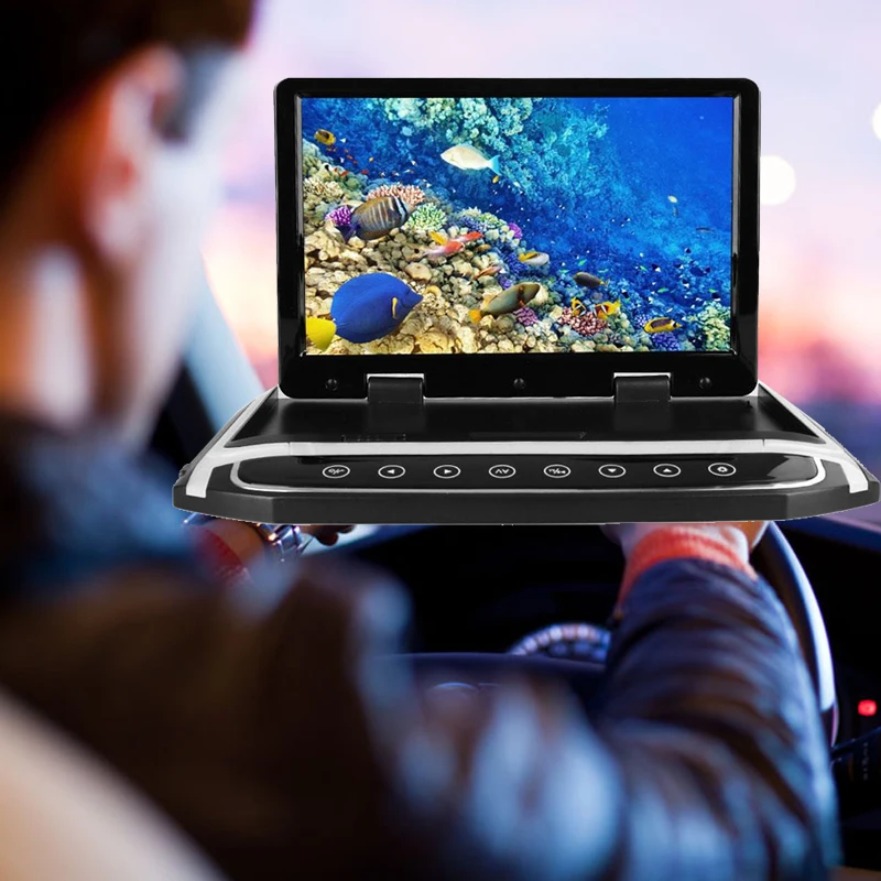 

10.2" Car SUV Ceiling Flip Down Overhead Roof Mount HD Wide Screen Video Monitor