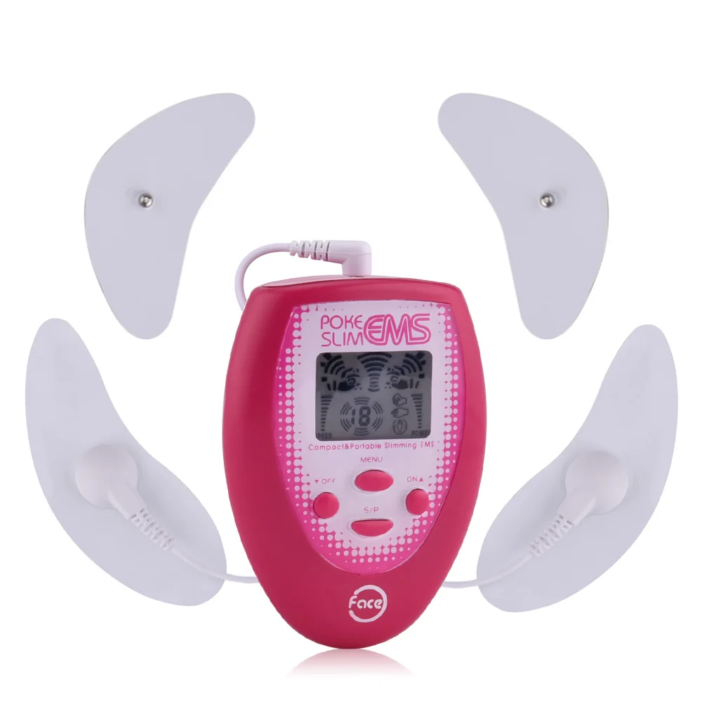  EMS Face Silmming Massager V-Face Tens Electric Muscle Stimulator with 2pcs Electrode Face Masks +2