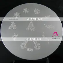 200 шт. 7 см Дизайн ногтей штамповка изображения тарелки A_Grade тиснения Дизайн ногтей плиты изображения
