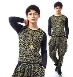Leopard Slim dance mens t shirts fashion 2015 t shirt Set camisetas masculinas famous brand t shirts men clothes Customizable Leopard Slim dance mens t shirts fashion 2015 t shirt Set camisetas masculinas famous brand t shirts men clothes Customizable