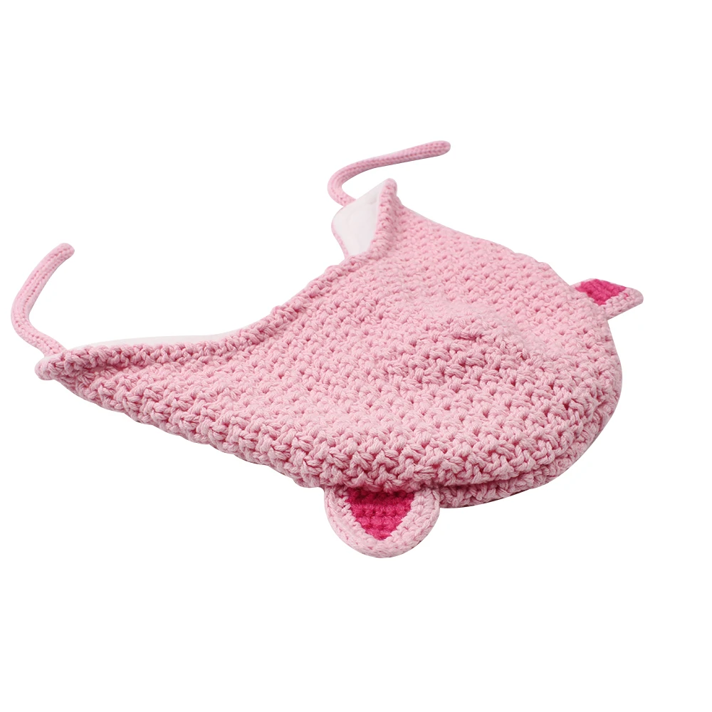 Knitted Warm Baby Beanie Hat Handmade Crochet Baby Beanie Cute Ear Protect Windproof Girls Hat Autumn Boys Beanie With Bear Ears (19)