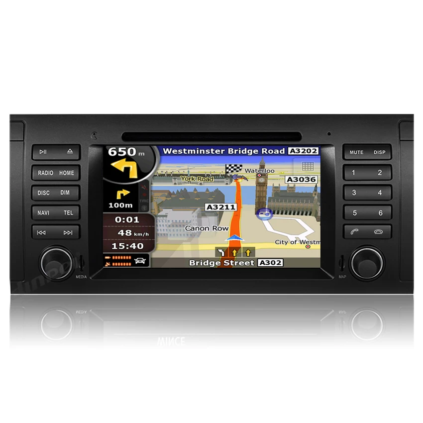 Cheap Dinpei 7" Car DVD player for BMW 5 Series X5 E53 E39 M5 car Multimedia player  GPS stereo audio Radio Bluetooth Navi 2