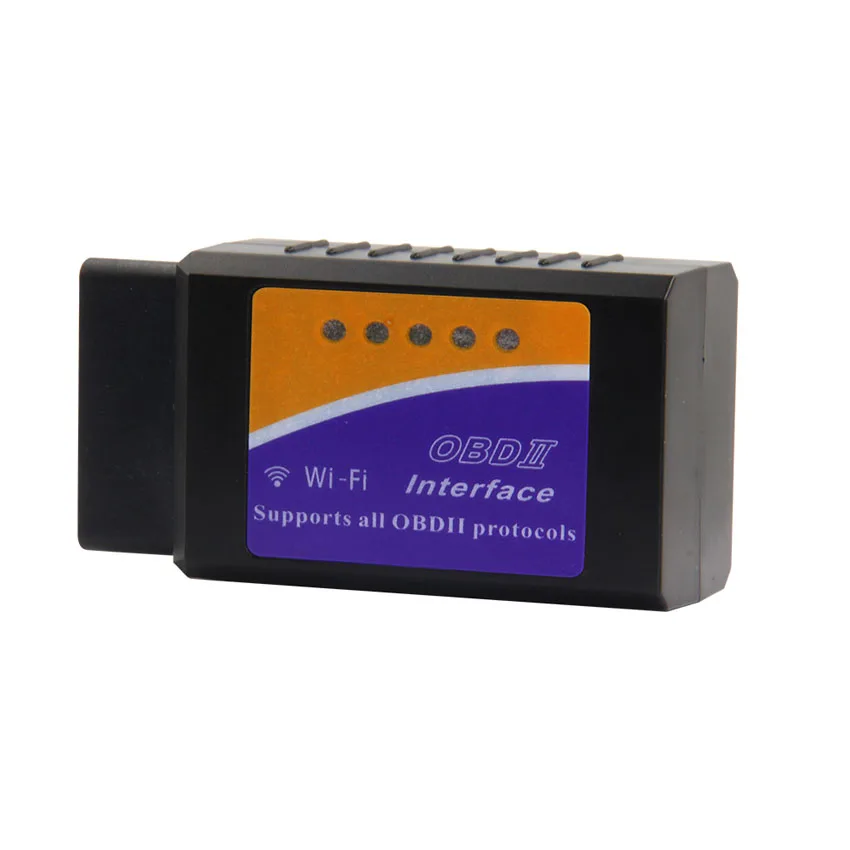 Для Android/IOS ELM 327 V1.5 wifi OBD2 сканер ELM327 V1.5 wifi OBD 2 OBD2 автомобильный диагностический инструмент Wi-Fi ODB2 OBDII считыватель кодов - Цвет: Gray