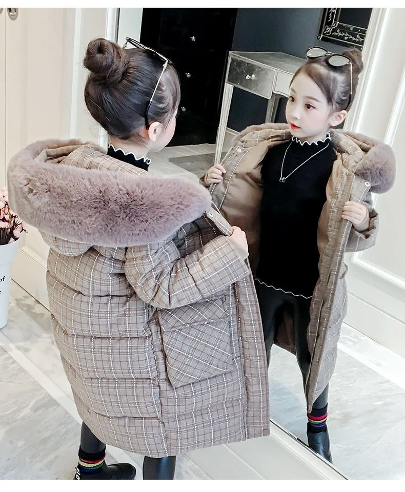 Long Plaid Fur Hooded Winter Jackets For Teenager Girls Cotton Thick Parkas Clothing Kids Fashion 2019 Parka Girl Outerwear Tops (11).jpg