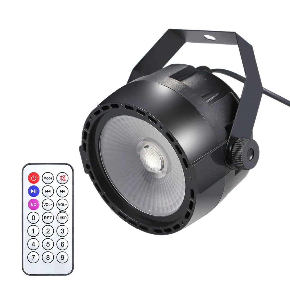 10 Вт RGB УФ COB светодиодный светильник, беспроводной пульт дистанционного управления, сценический яркий Гладкий светильник, DJ DMX светильник s для бары для вечеринок, шоу