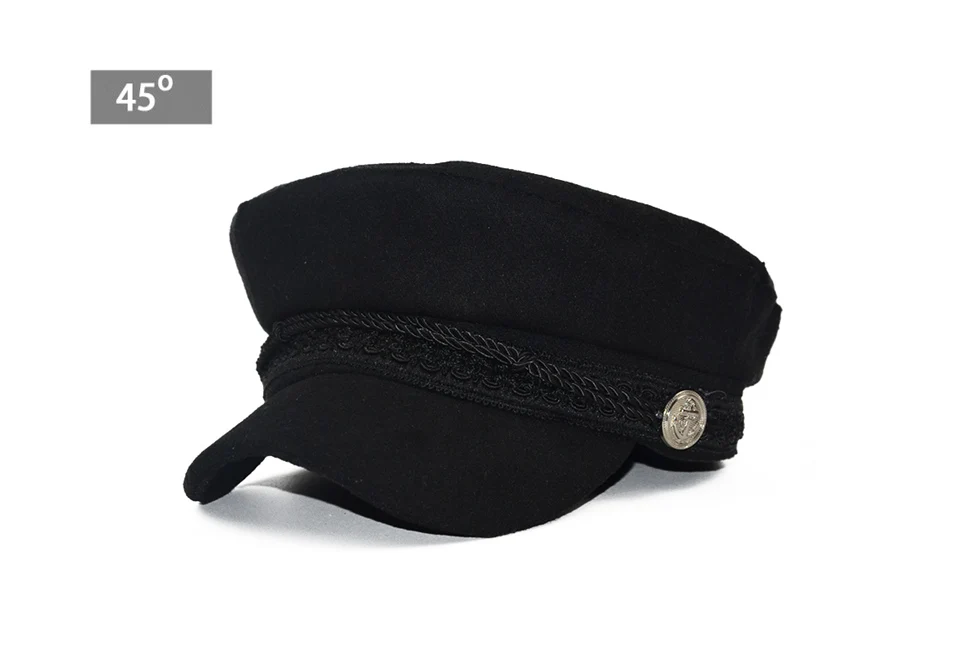 Новые осенние Восьмиугольные шапки для женщин, плоская Военная бейсболка, женские одноцветные кепки, женские повседневные береты, шапка gorra militar