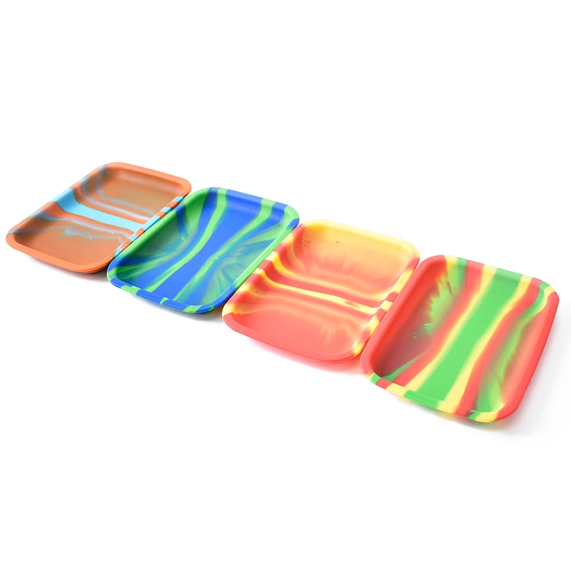 

Silicone Rolling Tray Smoking Herbal Herbla Oil Tobacco Joint Rolling Paper Tray