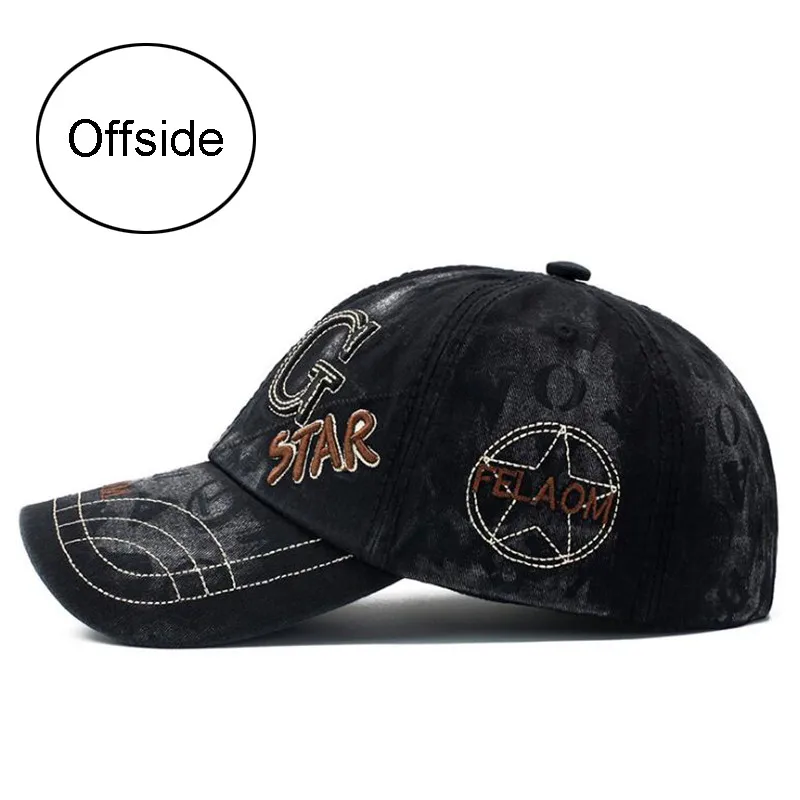 left side of cap