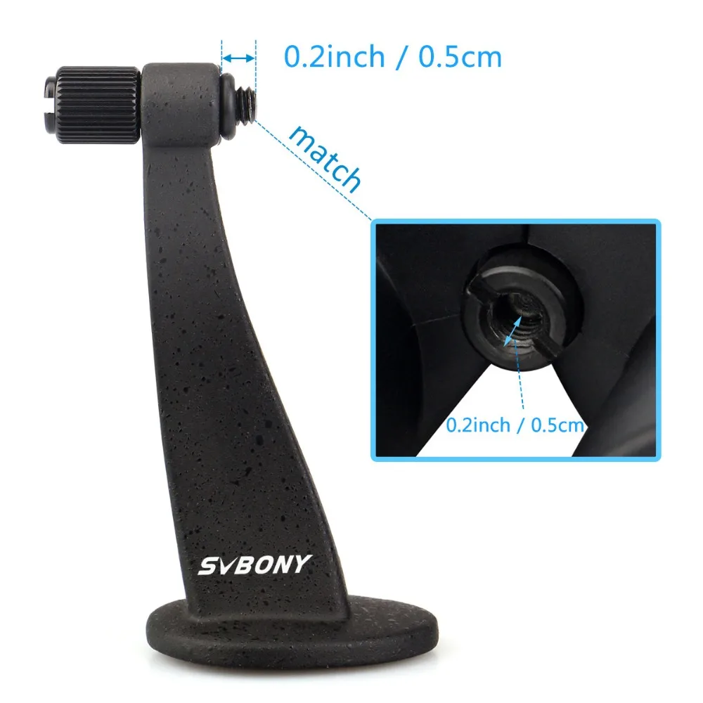 SVBONY SV111 بالكامل المعادن مناظير ترايبود تلسكوب محول تركيب 1/4 بوصة خيوط أسود w/المطاط حلقة F9182A SVBONY SV111 بالكامل المعادن مناظير ترايبود تلسكوب محول تركيب 1/4 بوصة خيوط أسود w/المطاط حلقة F9182A